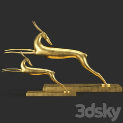 Sculpture - Gazelle decorative 