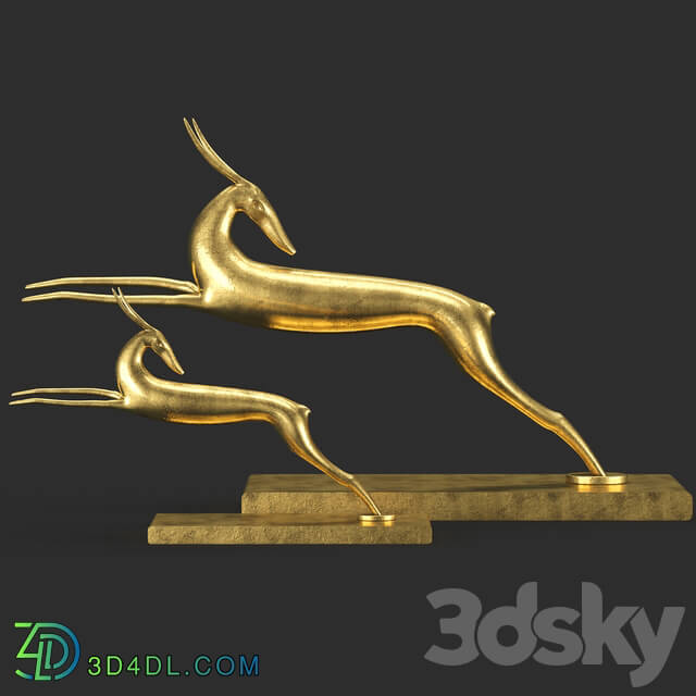 Sculpture - Gazelle decorative