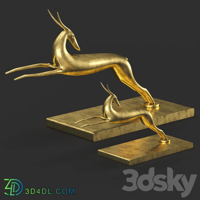 Sculpture - Gazelle decorative