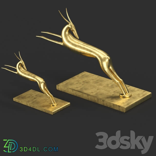 Sculpture - Gazelle decorative