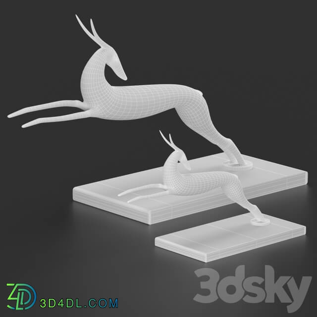 Sculpture - Gazelle decorative