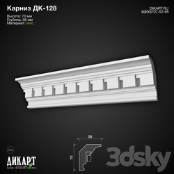 Decorative plaster - www.dikart.ru Dk-128 70Hx58mm 11.6.2019 