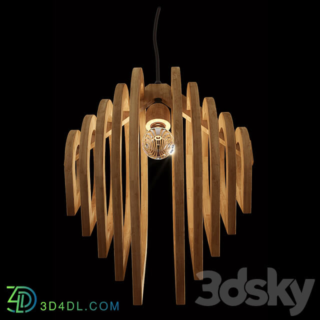 Ceiling light - wooden_ pendant light