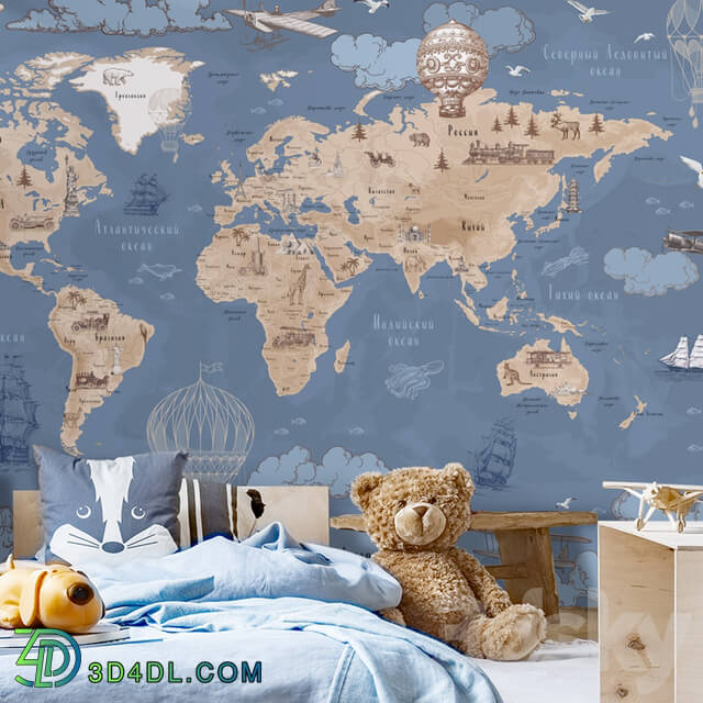Wall covering - Creativille _ Wallpapers _ Around the World in 80 Days 20623