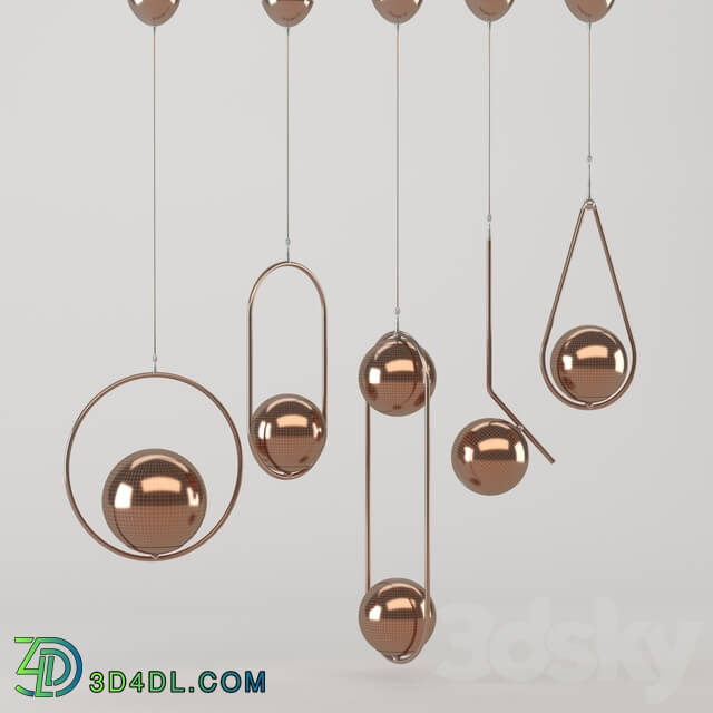 Ceiling light - Five Hanging Lights_01