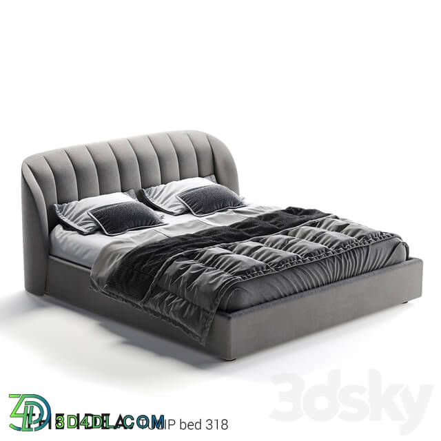 Bed - Bed Tulip 318 with a lifting mechanism on a mattress size 1800 _ 2000