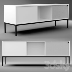 Sideboard Chest of drawer TV stand Met biała 