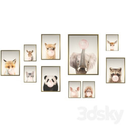 Frame - Posters for kids Animals 