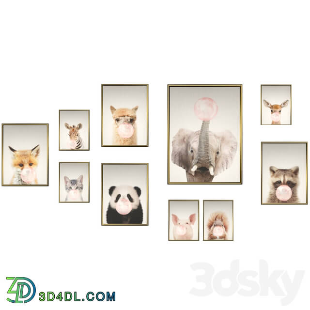 Frame - Posters for kids Animals