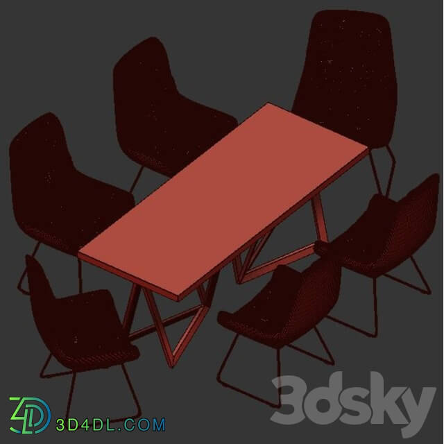 Table _ Chair - 4union Dining set _ 011