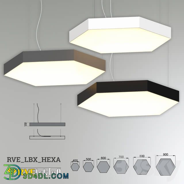 Chandelier - RVE-LBX-HEXA