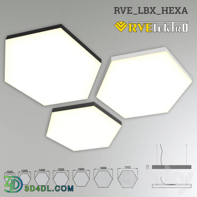 Chandelier - RVE-LBX-HEXA