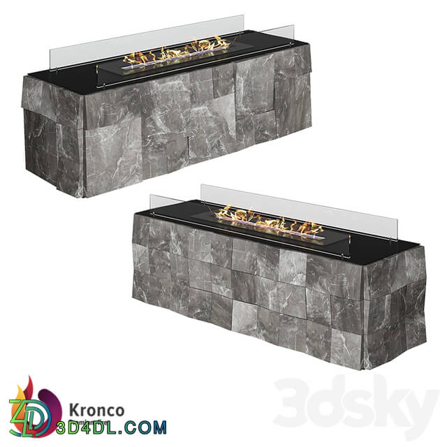 Fireplace - OM - Kvadro Outdoor Fireplace
