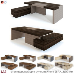 Office furniture - OM Office table for the head of JERA 2100 mm _with open front panel_ 