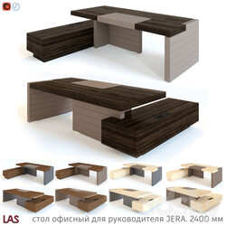 OM Office table for the head of JERA 2400 mm with open front panel  