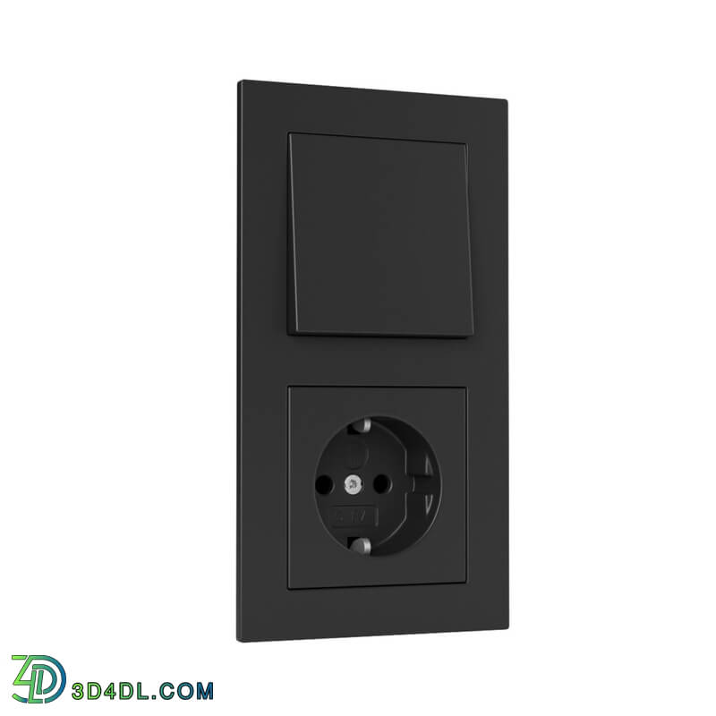 Dimensiva E2 Switches and Socket by Gira