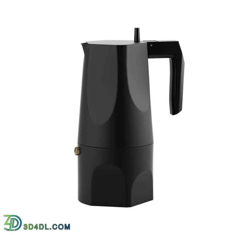 Dimensiva Ossidiana Coffee Maker by Alessi