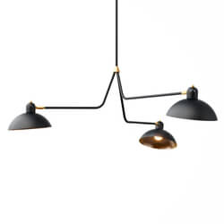 Dimensiva Waldorf Suspension Triple Lights by Lambert et Fils 