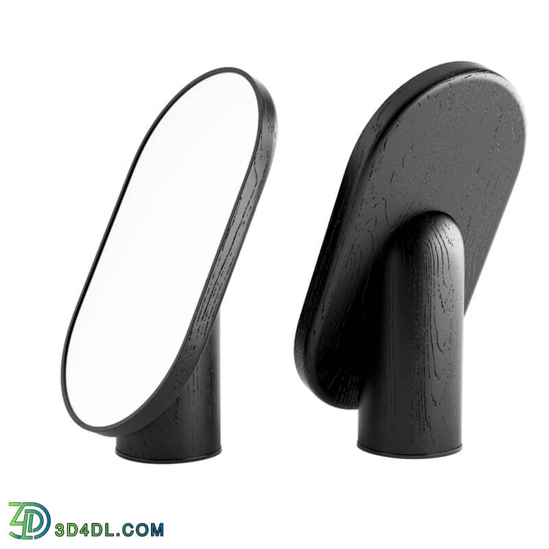 Dimensiva Woodturn Mirror Black by tre product