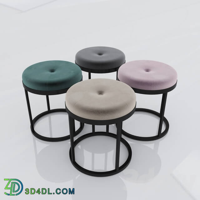 Other soft seating - pouf in 4 colors