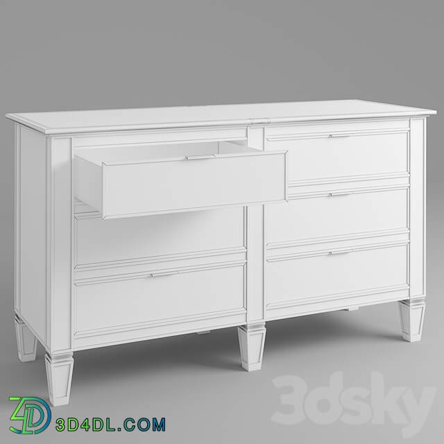 Sideboard _ Chest of drawer - Pottery Barn-Park 6-Drawer Extra Wide Mirrored Dresser
