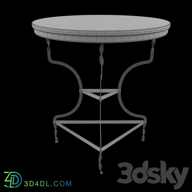 Table - Black Metal Table Adelaide