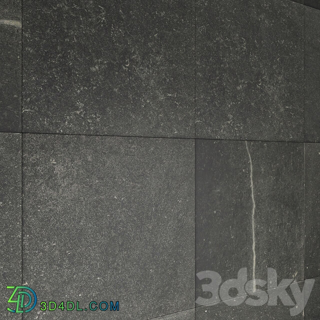 Tile - Black ceramic marble with multitexture fap Corona and Vray