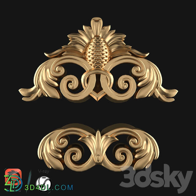 Decorative plaster - ornament 03