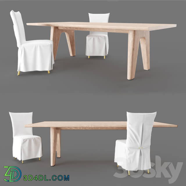 Table _ Chair - Flexform monreale table