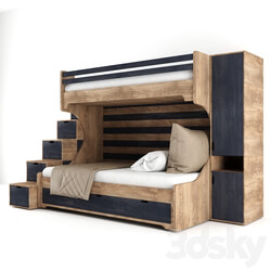 Bed - A set of children__39_s furniture 
