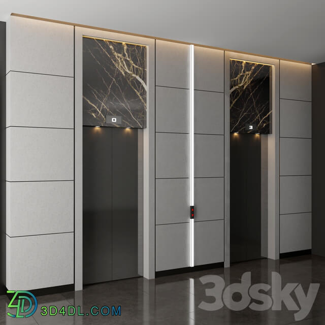 Miscellaneous - Modern elevator wall