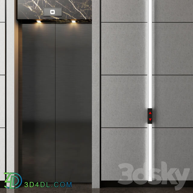 Miscellaneous - Modern elevator wall