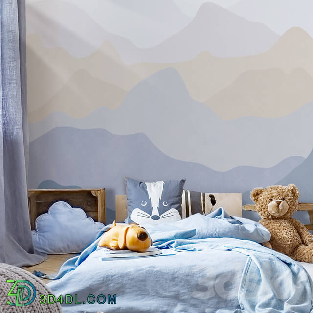 Wall covering - Creativille _ Wallpapers _ 2504 light colored mountains