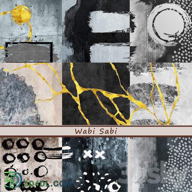 Wall covering - Designer Wallpaper Wabi Sabi