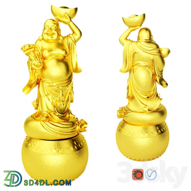 Sculpture - Golden Buddha 1 - 2020