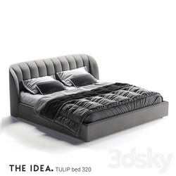 Bed - Tulip 320 bed with a lifting mechanism_ on a mattress 2000 _ 2000 in size 
