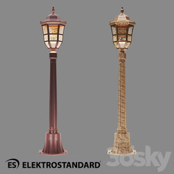Street lighting - OM Street lamp on a pole Elektrostandard GL 1013F Dorado F 