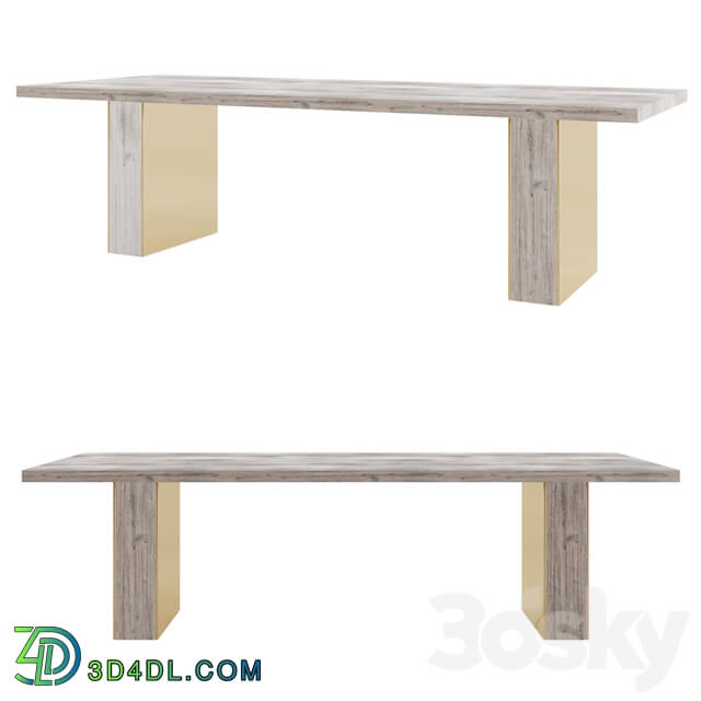 Table - Gage Rectangular Dining Table Rh