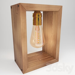 Table lamp - boxed edison lamp 