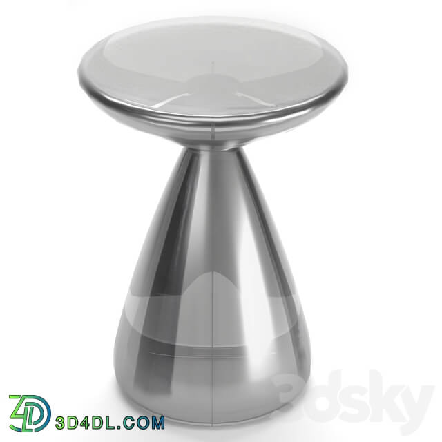 Table - Cosmo Side Table - Silver