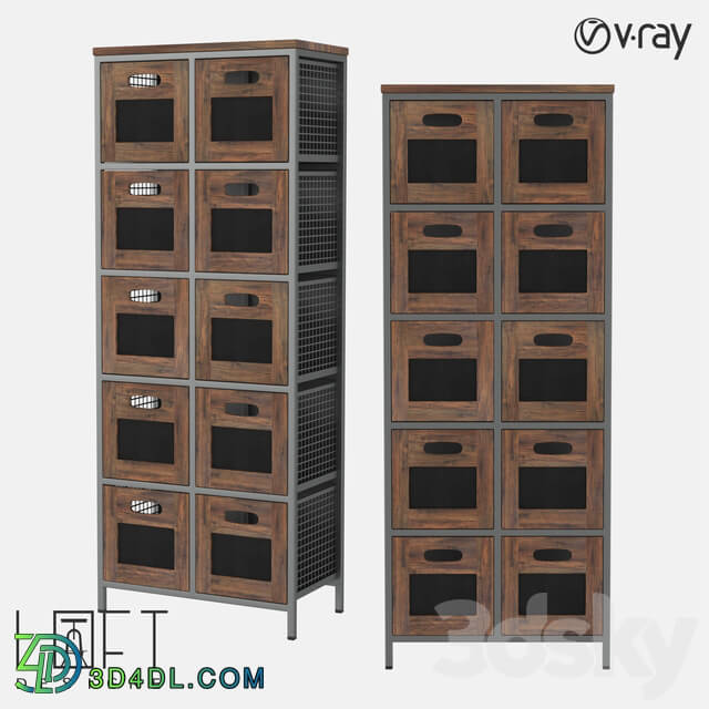Wardrobe _ Display cabinets - Chest of drawers LoftDesigne 7010 model