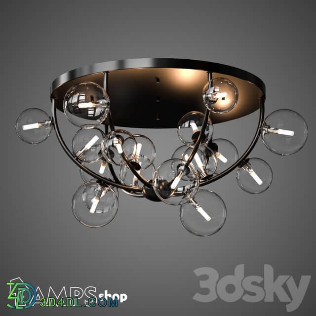 Chandelier - PL3026 Chandelier Rainbow Bubble Ceil