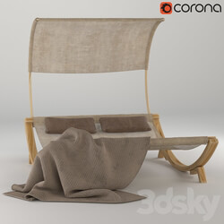 Other soft seating - Maura Double Chaise Lounge with Cushion 