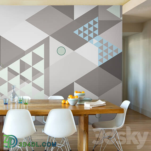 Wall covering - Designer Wallpaper Geometry-2018 pack1
