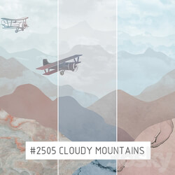 Wall covering - Creativille _ Wallpapers _ 2505 cloudy mountains 