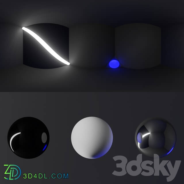 HDRI - light cube studio 12