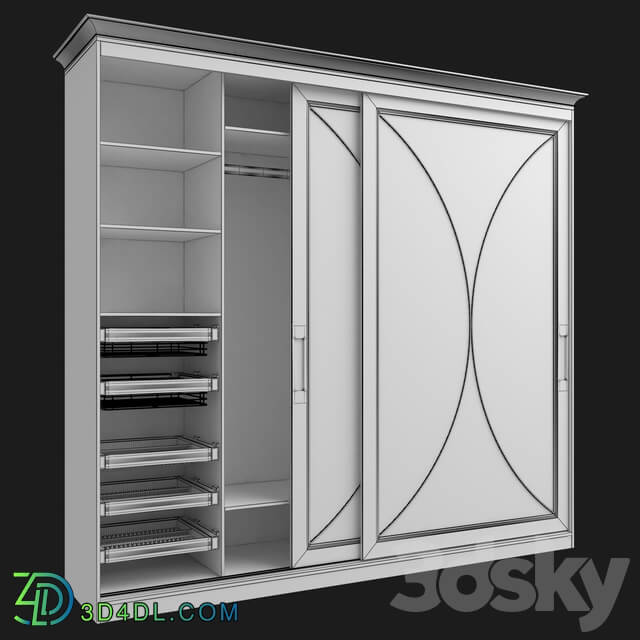 Wardrobe _ Display cabinets - Sliding wardrobe SKM-80 _15_