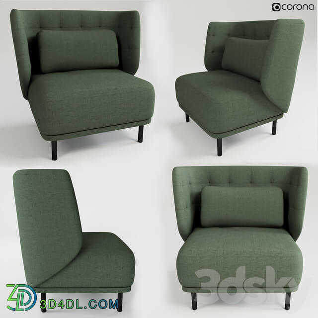 Arm chair - Upholstered armchair Touco