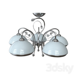 Ceiling lamp - Ceiling chandelier 827 _ 5pf-whitechrome Idlamp 