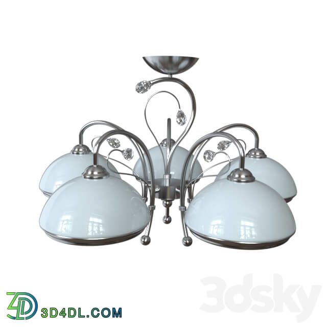 Ceiling lamp - Ceiling chandelier 827 _ 5pf-whitechrome Idlamp